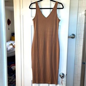 Midi Ribbed Bodycon Dress